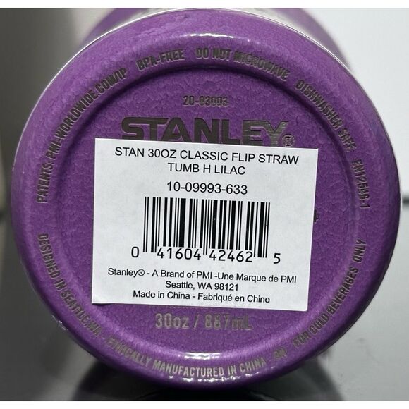 Stanley Ice Flow Flip Straw Tumbler 30oz, HAMMERTONE LILAC PURPLE - Picture 4 of 4